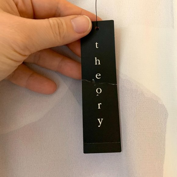 NWT Theory Landale 100% Silk Dress - Picture 6 of 14